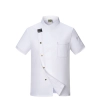 out door food service chef jacket restaurant bakery uniform Color White