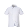 fashion casual side opening chef jacket restaurant chef coat Color White