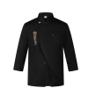 fashion casual bread store baking uniform chef jacket restaurant chef coat Color Black
