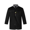 long sleeve bread store baking uniform chef jacket restaurant chef coat Color Black