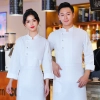 special design restaurant baking uniform chef jacket restaurant chef coat Color White
