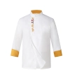 China style embroidery restaurant chef jacket working wear bakery coat