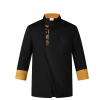 China style embroidery restaurant chef jacket working wear bakery coat