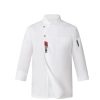 long sleeve china flag chef jacket restaurant chef coat Color White