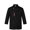 long sleeve china flag chef jacket restaurant chef coat Color Black