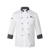 long sleeve double breast fast food restaurant  chef jacket  chef coat Color White