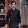 long sleeve fast food restaurant  chef head chef jacket  chef coat Color Black