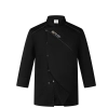 high quality Chinese culture food restaurant hotpot store single breasted chef  jacket  chef coat Color Black