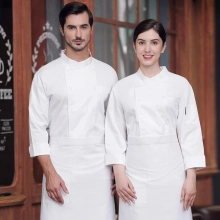 high quality dessert shop food restaurant hotpot store single breasted chef  jacket  chef coat