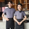 2023 new design Korea style women men waiter shirt uniform restaurant bar pub workwear