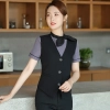 2023 new design Korea style women men waiter shirt uniform restaurant bar pub workwear