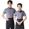 2023 new design Korea style women men waiter shirt uniform restaurant bar pub workwear