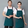 bright red strap halter apron for restaurant bar store waiter
