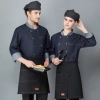 America hot sale dim blue denim chef blazer uniform unisex design