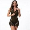 2025 high quality Low resistance short sleeve women swimwear girl trainging suit model 1021 Color Color 3