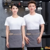 denim large pocket short apron for waiter store staff waitress Color Color 8