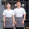 denim large pocket short apron for waiter store staff waitress