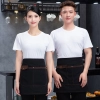 denim large pocket short apron for waiter store staff waitress Color Color 19