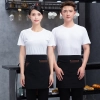 denim large pocket short apron for waiter store staff waitress Color Color 16