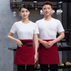 denim large pocket short apron for waiter store staff waitress Color Color 17