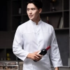 two parts patchwork front chef jacket chef blouse Chinese restaurant