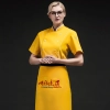 2022 summer candy color women chef jacket femal chef uniform