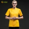 2022 summer candy color women chef jacket femal chef uniform