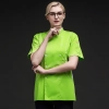 2022 summer candy color women chef jacket femal chef uniform Color Blackish Green