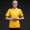 2022 summer candy color women chef jacket femal chef uniform Color Orange