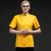 2025 summer candy color women chef jacket femal chef uniform Color Orange
