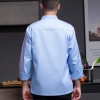high quality light blue restaurant chef working uniform chef jacket coat