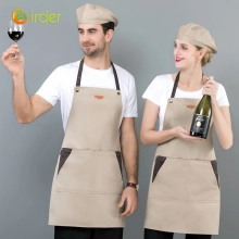 2022 khaki long halter apron waiter apron