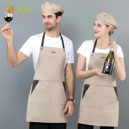 2025 khaki long halter apron waiter apron