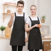 candy solid color women men apron waiter apron housekeeping Color Black