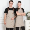 leather straps women men waiter apron long apron