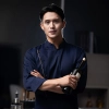 fast food restaurant chef workwear uniform coat jacket side open 1113