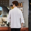 casual loose good fabric restaurant chef baker jacket uniform custom logo