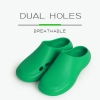 light weight breathable slippers thick soled men's and women's casual solid color outdoor cover head shoes