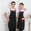 solid color green store fruit store staff working apron halter apron