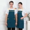 solid color green store fruit store staff working apron halter apron