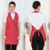 high quality cafe/green store cross halter waitress women apron Color Red