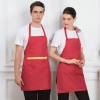 simple coffee color bar waiter waitress apron long apron Color Red