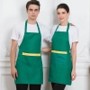 simple coffee color bar waiter waitress apron long apron Color Green