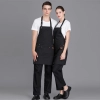 Sweden restaurant bar apron for waiter waitress unsex design Color Black
