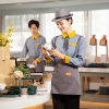 autumn long sleeve restaurant wait staff jacket shirt work uniform