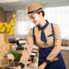 autumn long sleeve restaurant wait staff jacket shirt work uniform