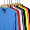 better fabric long sleeve turn down collar tshirt polo staff uniform