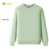 2022 autumn fashion good fabric Sweater women men hoodies waiter uniform Color light green Sweater