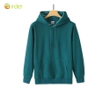 dual pocket soft fabric fleece hoodie sweater student baseball jacket Color blackish green color hoodie