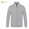 solid color zipper long sleeve hoodie for men and women baseball jacket